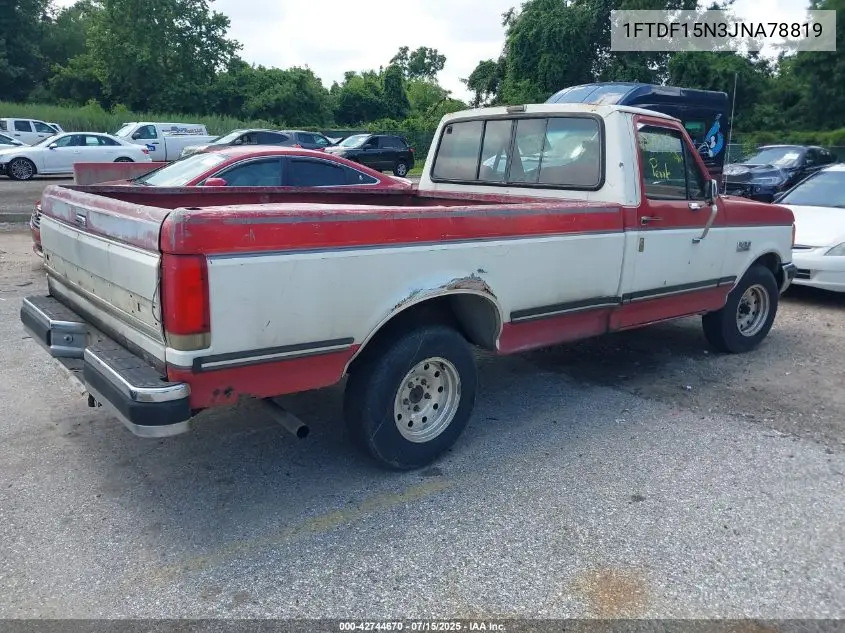 1988 Ford F150 VIN: 1FTDF15N3JNA78819 Lot: 42744670