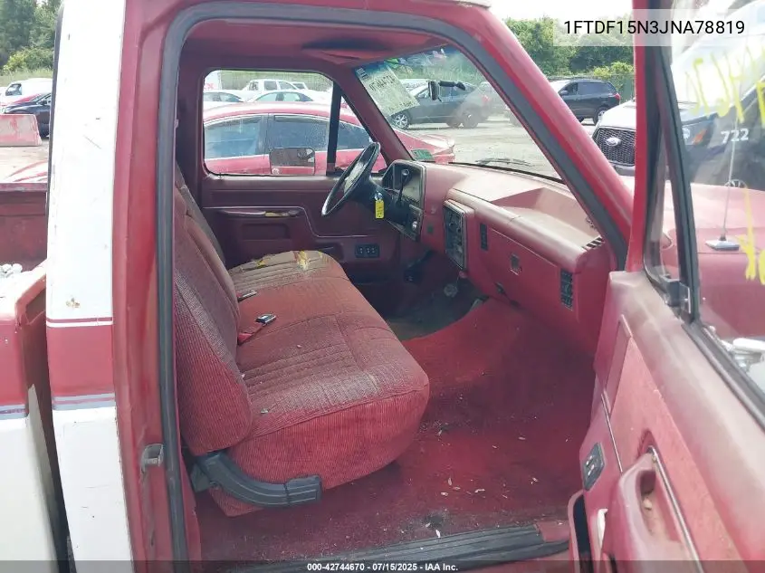 1988 Ford F150 VIN: 1FTDF15N3JNA78819 Lot: 42744670