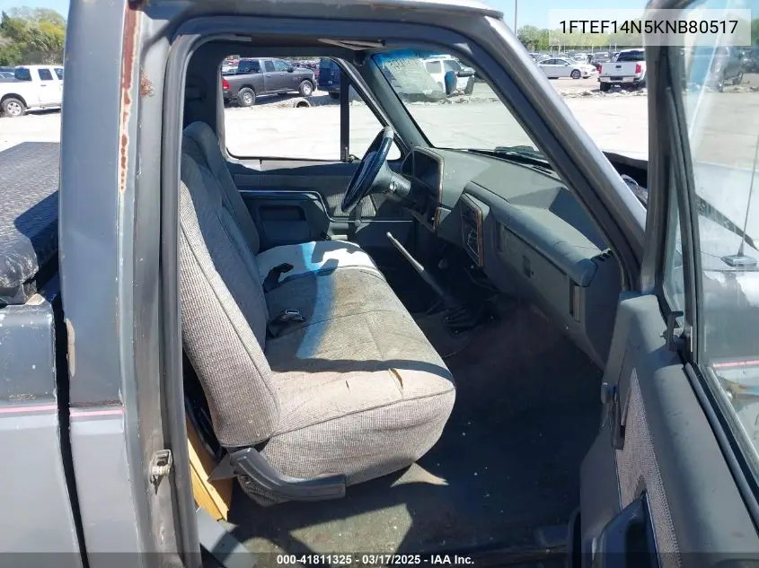1989 Ford F150 VIN: 1FTEF14N5KNB80517 Lot: 41811325