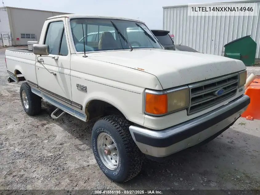 1989 Ford F-150 VIN: 1LTEL14NXKNA14946 Lot: 41885195