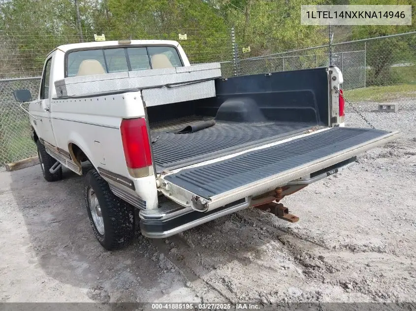 1989 Ford F-150 VIN: 1LTEL14NXKNA14946 Lot: 41885195
