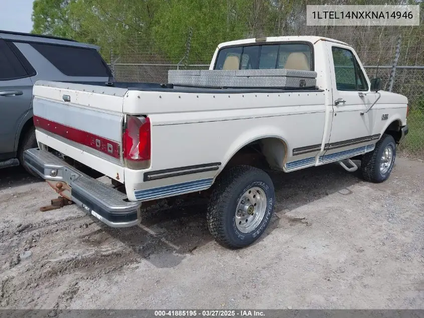 1989 Ford F-150 VIN: 1LTEL14NXKNA14946 Lot: 41885195