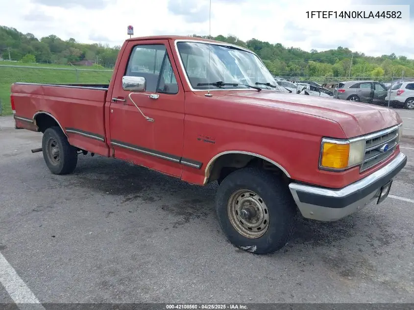 1989 Ford F150 VIN: 1FTEF14N0KLA44582 Lot: 42108560