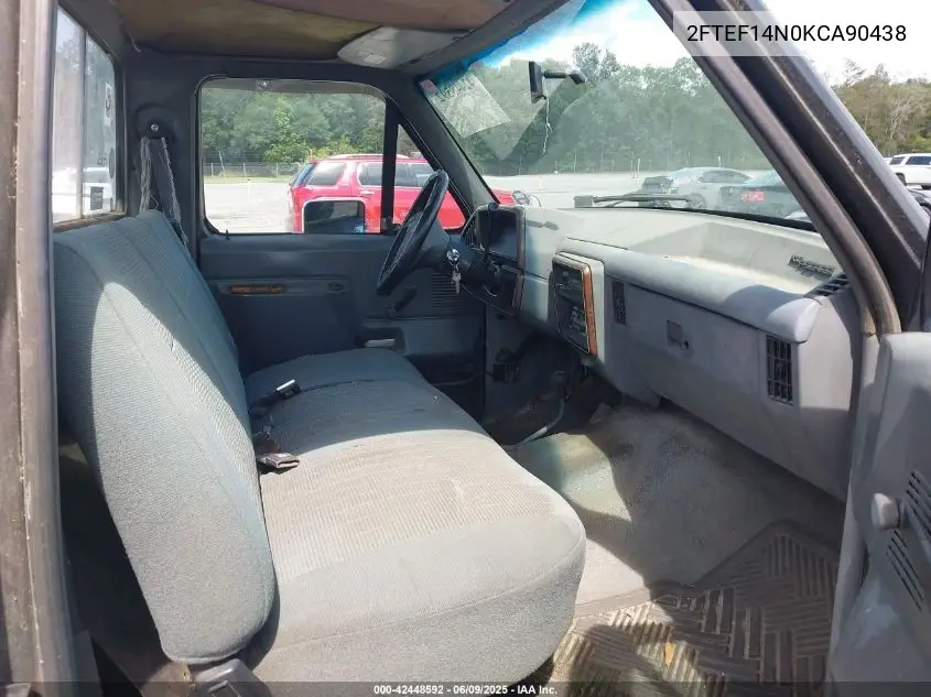 1989 Ford F150 VIN: 2FTEF14N0KCA90438 Lot: 42448592