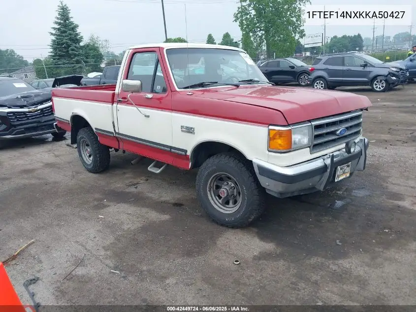 1989 Ford F150 VIN: 1FTEF14NXKKA50427 Lot: 42449724