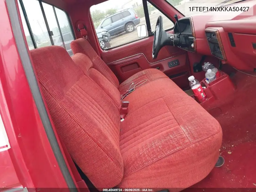 1989 Ford F150 VIN: 1FTEF14NXKKA50427 Lot: 42449724