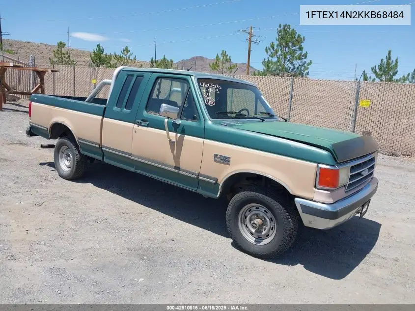 1989 Ford F150 VIN: 1FTEX14N2KKB68484 Lot: 42510816