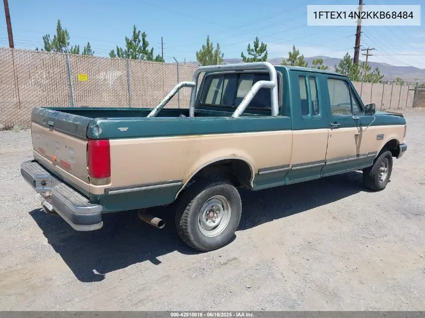 1989 Ford F150 VIN: 1FTEX14N2KKB68484 Lot: 42510816