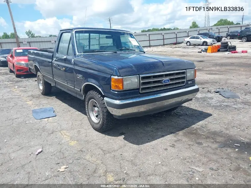 1989 Ford F150 VIN: 1FTDF15N9KLB33836 Lot: 42512143