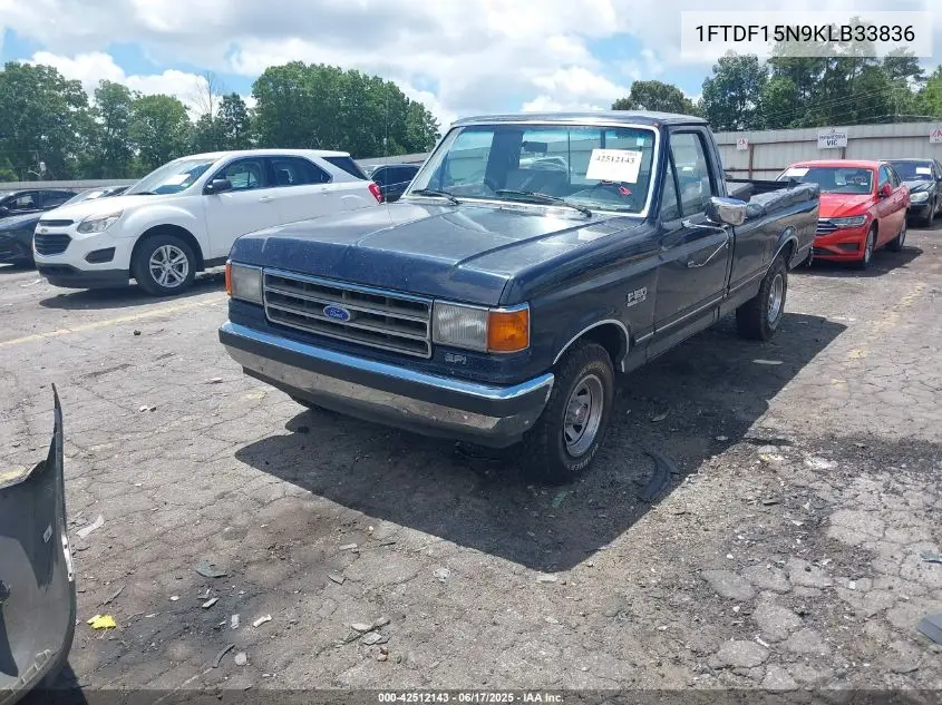 1989 Ford F150 VIN: 1FTDF15N9KLB33836 Lot: 42512143