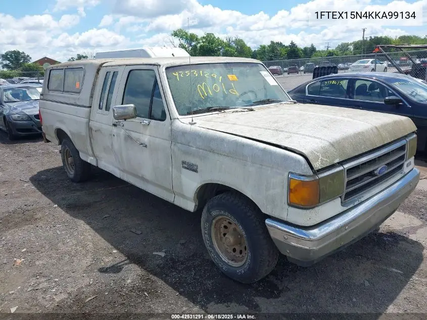 1989 Ford F150 VIN: 1FTEX15N4KKA99134 Lot: 42531291