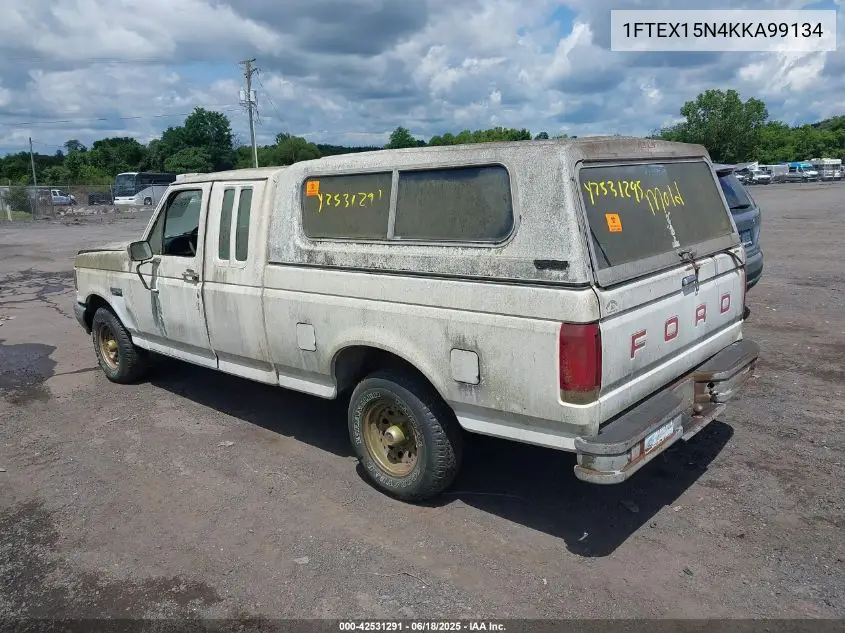 1989 Ford F150 VIN: 1FTEX15N4KKA99134 Lot: 42531291