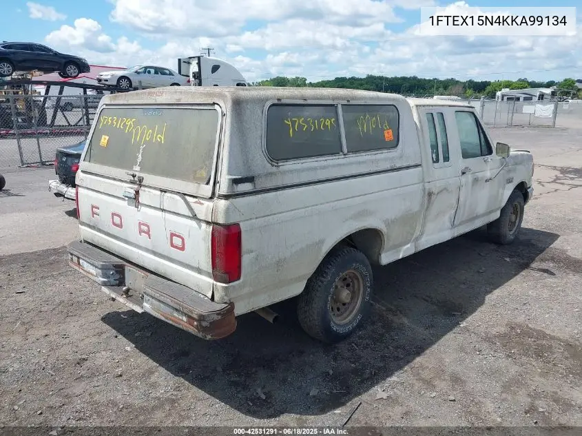 1989 Ford F150 VIN: 1FTEX15N4KKA99134 Lot: 42531291