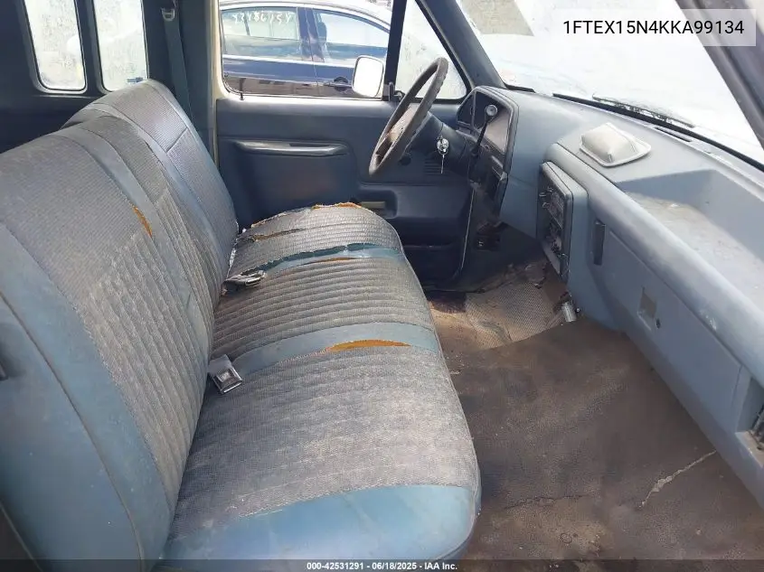 1989 Ford F150 VIN: 1FTEX15N4KKA99134 Lot: 42531291