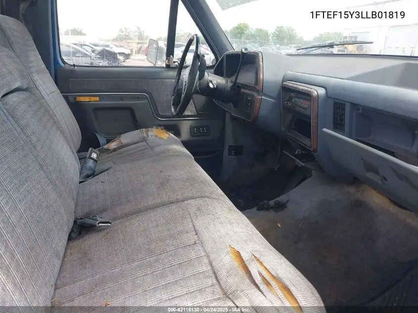 1990 Ford F150 VIN: 1FTEF15Y3LLB01819 Lot: 42116130