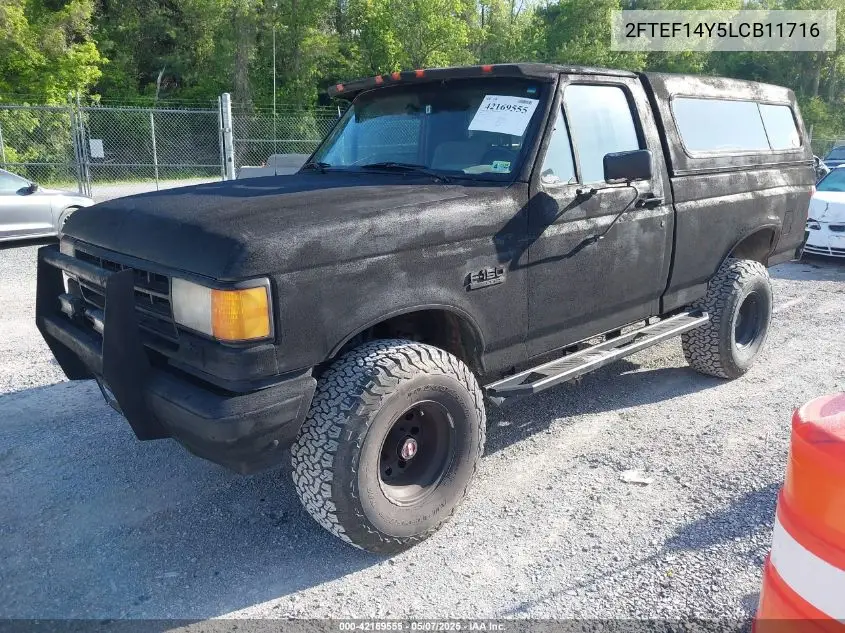 1990 Ford F150 VIN: 2FTEF14Y5LCB11716 Lot: 42169555
