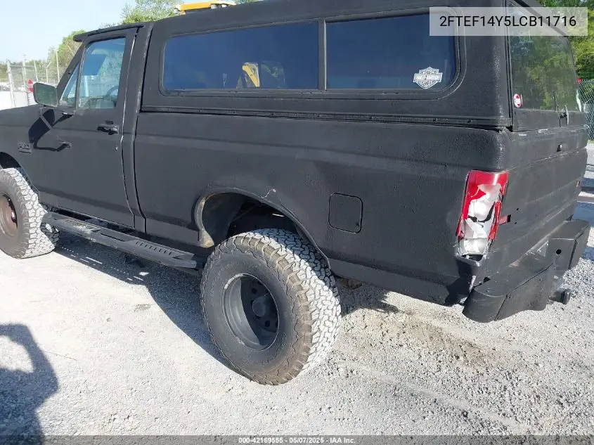 1990 Ford F150 VIN: 2FTEF14Y5LCB11716 Lot: 42169555
