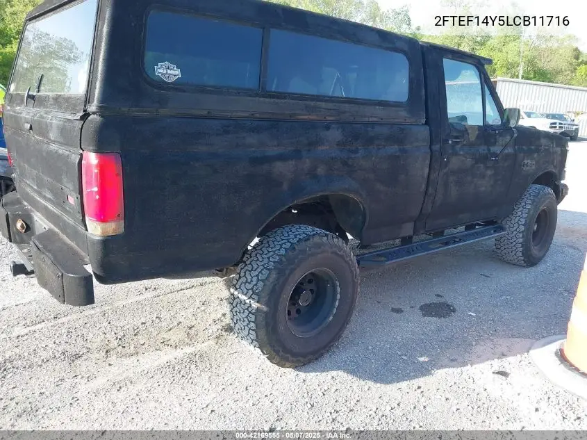 1990 Ford F150 VIN: 2FTEF14Y5LCB11716 Lot: 42169555
