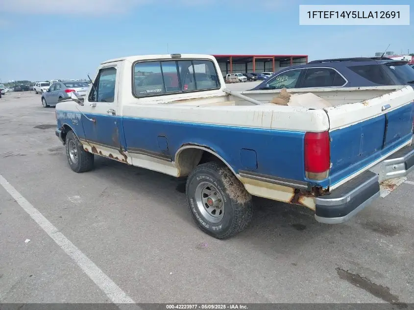 1990 Ford F150 VIN: 1FTEF14Y5LLA12691 Lot: 42223977