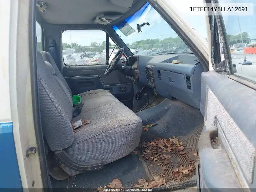 1990 Ford F150 VIN: 1FTEF14Y5LLA12691 Lot: 42223977