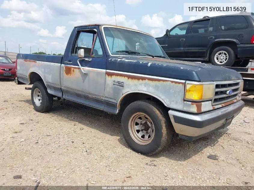 1990 Ford F150 VIN: 1FTDF15Y0LLB15639 Lot: 42384573