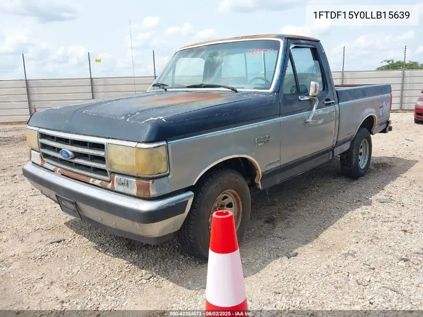 1990 Ford F150 VIN: 1FTDF15Y0LLB15639 Lot: 42384573
