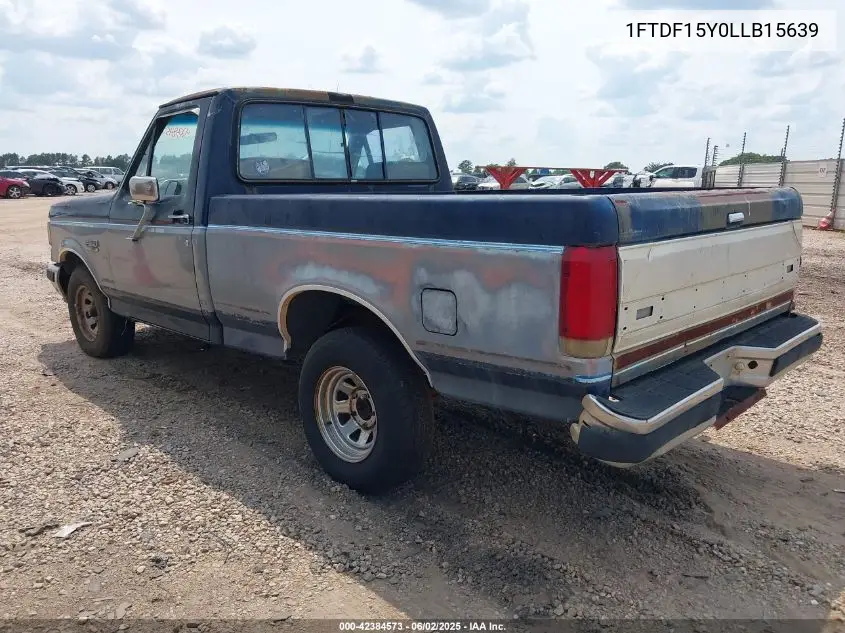 1990 Ford F150 VIN: 1FTDF15Y0LLB15639 Lot: 42384573