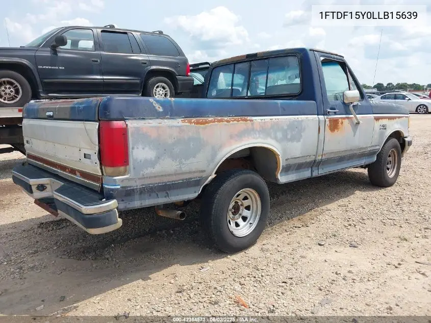 1990 Ford F150 VIN: 1FTDF15Y0LLB15639 Lot: 42384573