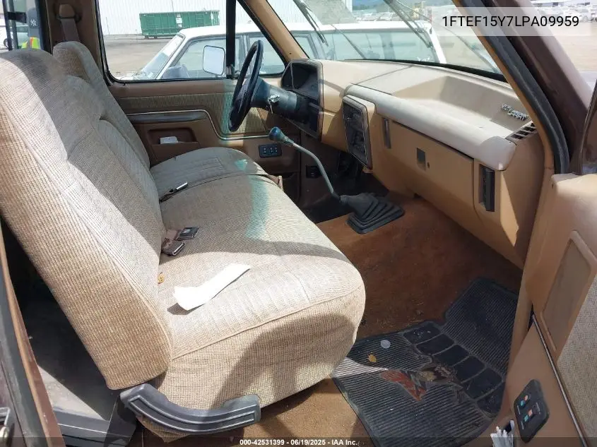 1990 Ford F150 VIN: 1FTEF15Y7LPA09959 Lot: 42531399