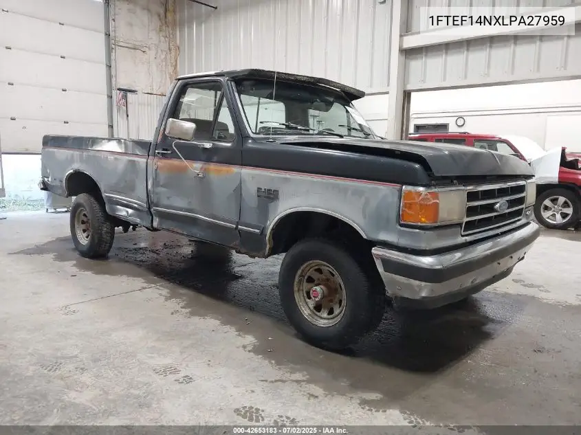1990 Ford F150 VIN: 1FTEF14NXLPA27959 Lot: 42653183