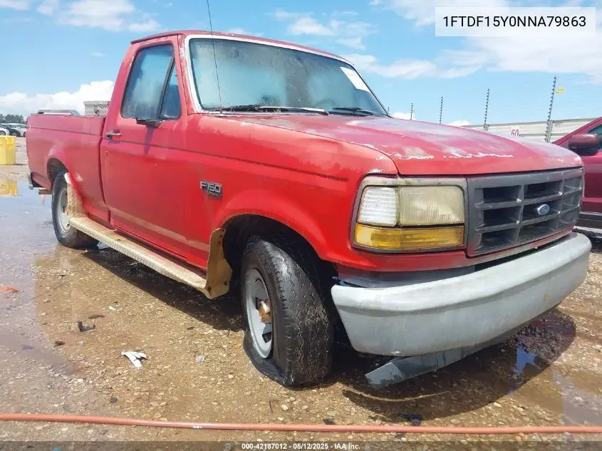 1992 Ford F150 VIN: 1FTDF15Y0NNA79863 Lot: 42187012
