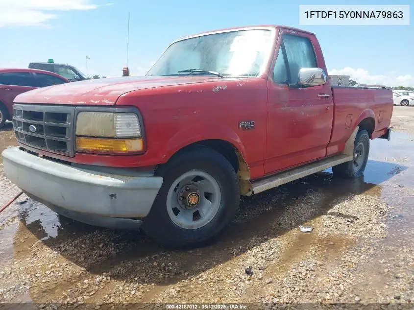 1992 Ford F150 VIN: 1FTDF15Y0NNA79863 Lot: 42187012