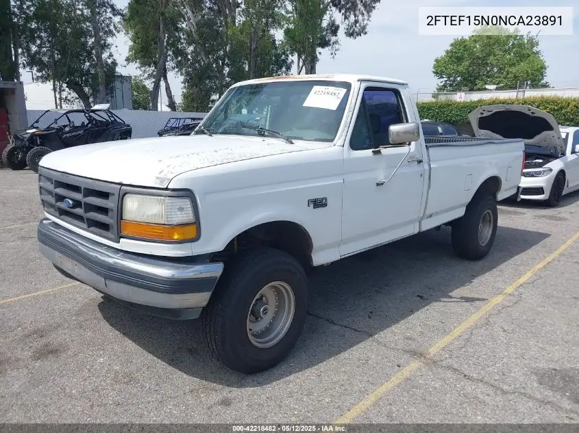 1992 Ford F150 VIN: 2FTEF15N0NCA23891 Lot: 42218482