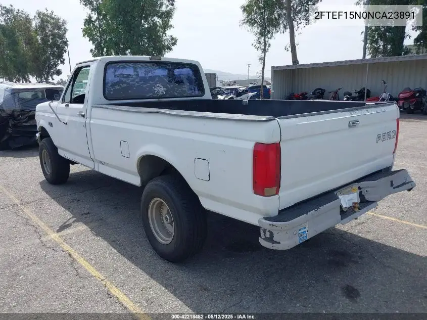 1992 Ford F150 VIN: 2FTEF15N0NCA23891 Lot: 42218482