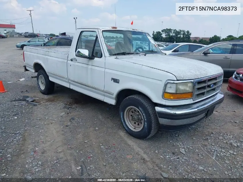 1992 Ford F150 VIN: 2FTDF15N7NCA98373 Lot: 42365590