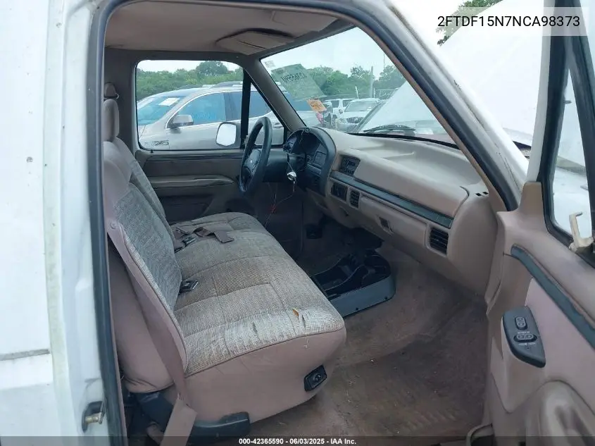 1992 Ford F150 VIN: 2FTDF15N7NCA98373 Lot: 42365590