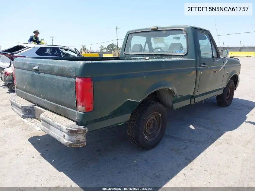 1992 Ford F150 VIN: 2FTDF15N5NCA61757 Lot: 42528537