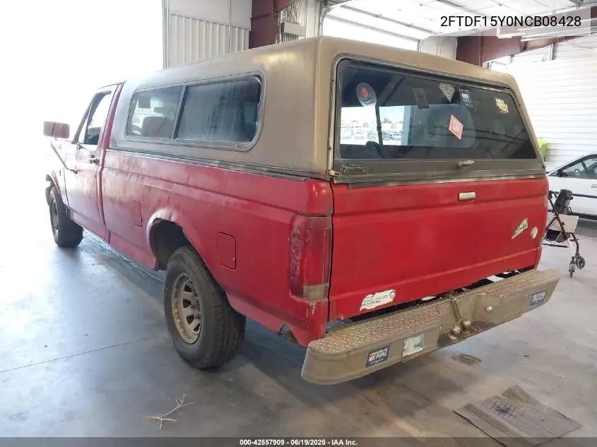 1992 Ford F150 VIN: 2FTDF15Y0NCB08428 Lot: 42557909