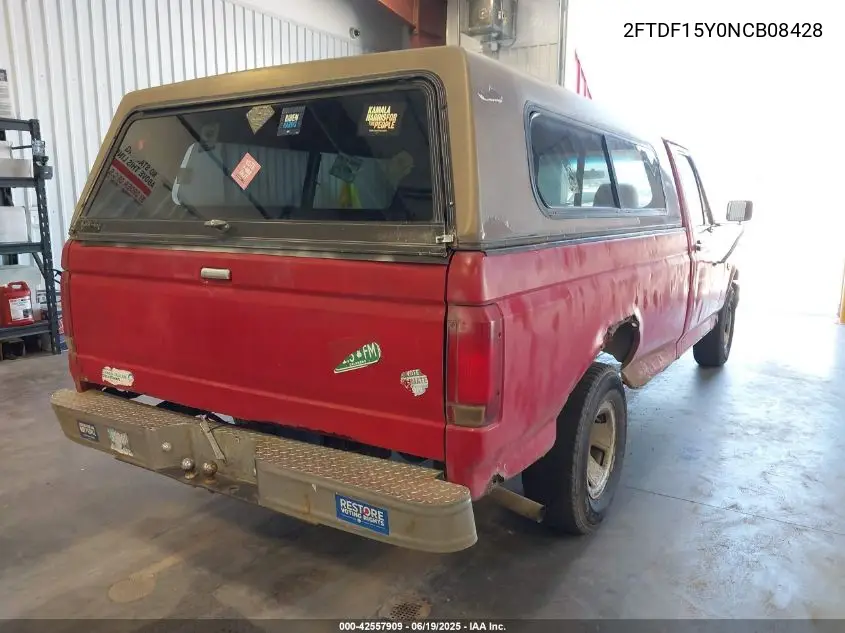 1992 Ford F150 VIN: 2FTDF15Y0NCB08428 Lot: 42557909