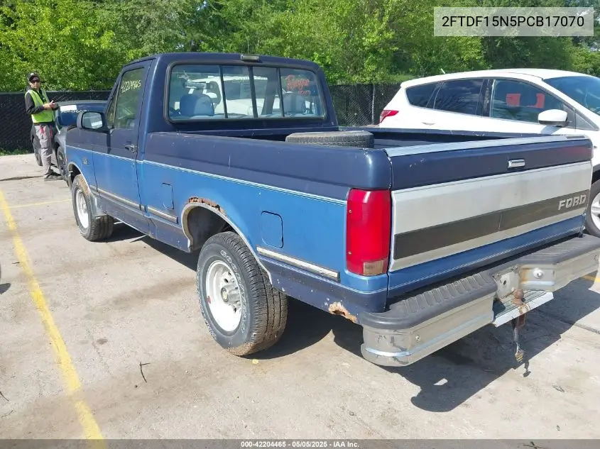 1993 Ford F150 VIN: 2FTDF15N5PCB17070 Lot: 42204465