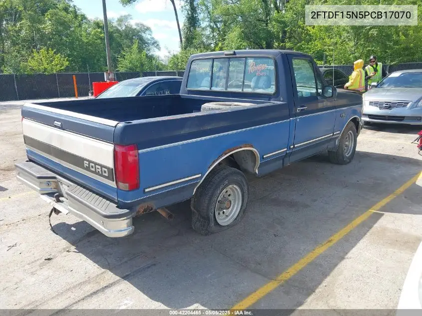 1993 Ford F150 VIN: 2FTDF15N5PCB17070 Lot: 42204465