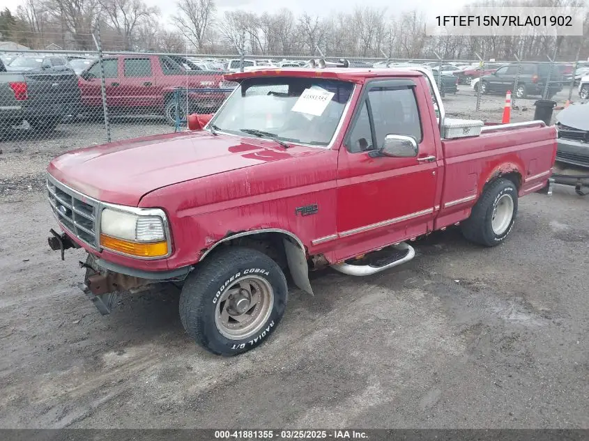 1994 Ford F150 VIN: 1FTEF15N7RLA01902 Lot: 41881355