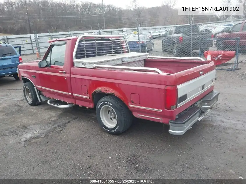1994 Ford F150 VIN: 1FTEF15N7RLA01902 Lot: 41881355