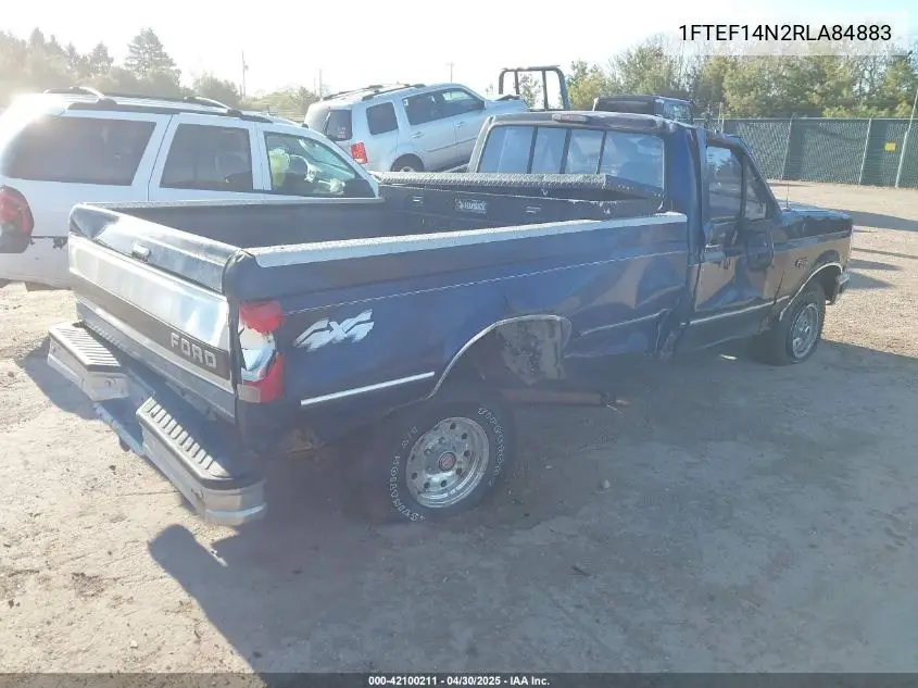 1994 Ford F150 VIN: 1FTEF14N2RLA84883 Lot: 42100211