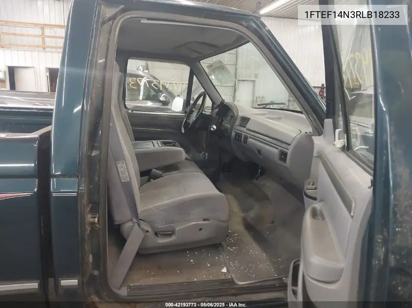 1994 Ford F150 VIN: 1FTEF14N3RLB18233 Lot: 42193773