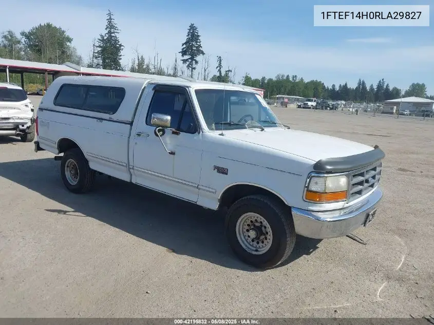 1994 Ford F150 VIN: 1FTEF14H0RLA29827 Lot: 42195832