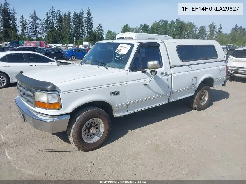 1994 Ford F150 VIN: 1FTEF14H0RLA29827 Lot: 42195832