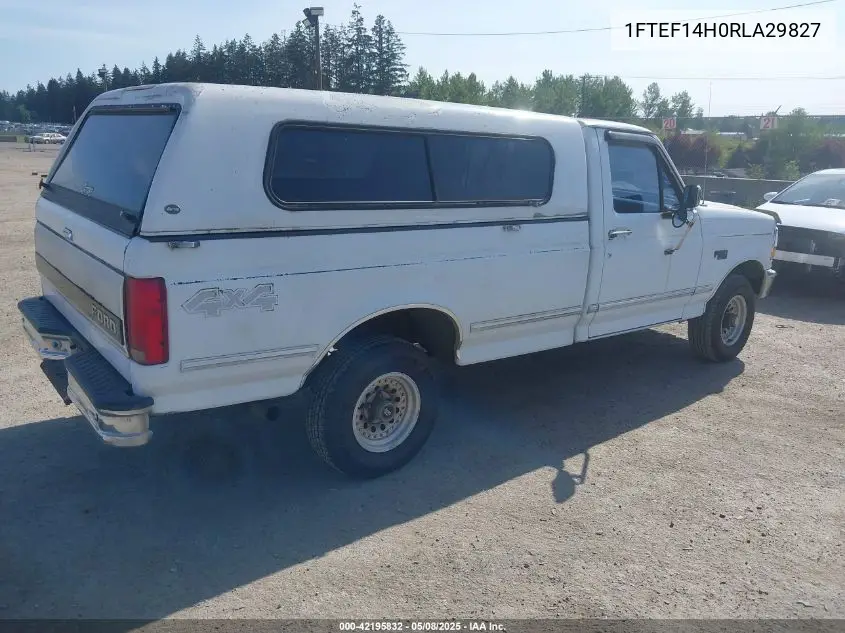 1994 Ford F150 VIN: 1FTEF14H0RLA29827 Lot: 42195832