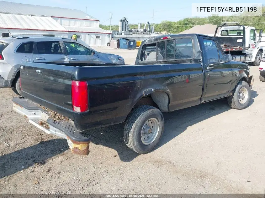 1994 Ford F150 VIN: 1FTEF15Y4RLB51198 Lot: 42207499