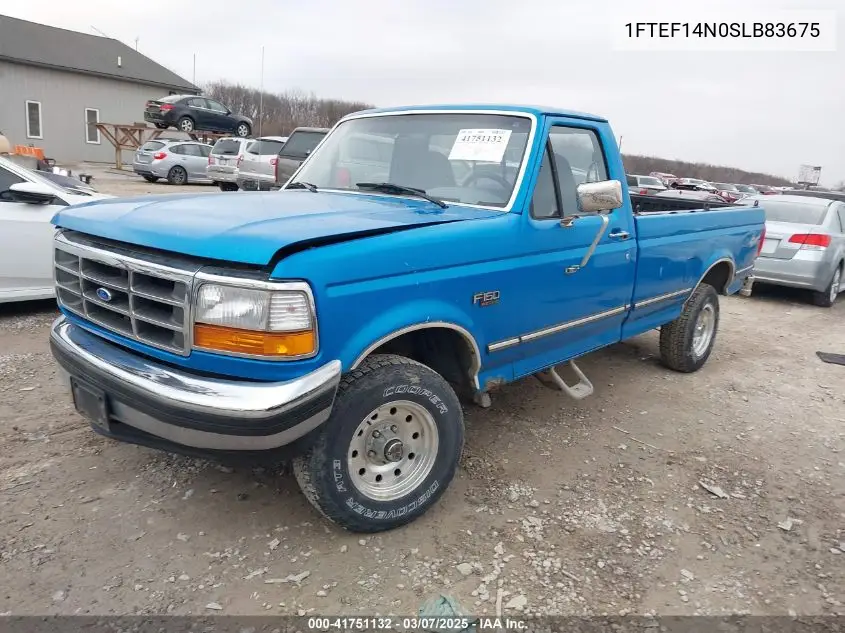 1995 Ford F150 VIN: 1FTEF14N0SLB83675 Lot: 41751132